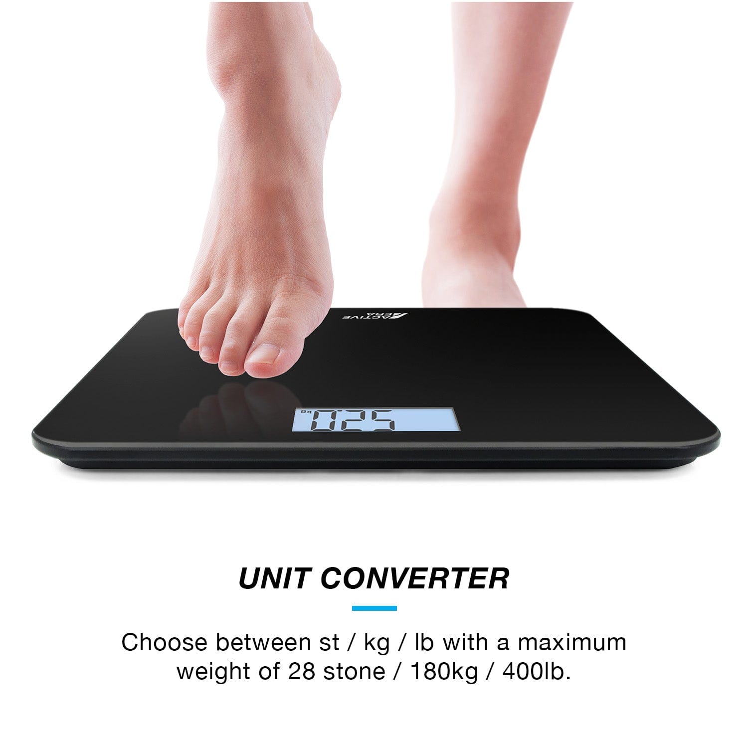 Pèse Personne Graisse Corporelle - Balance Design Ultra fin - Noir