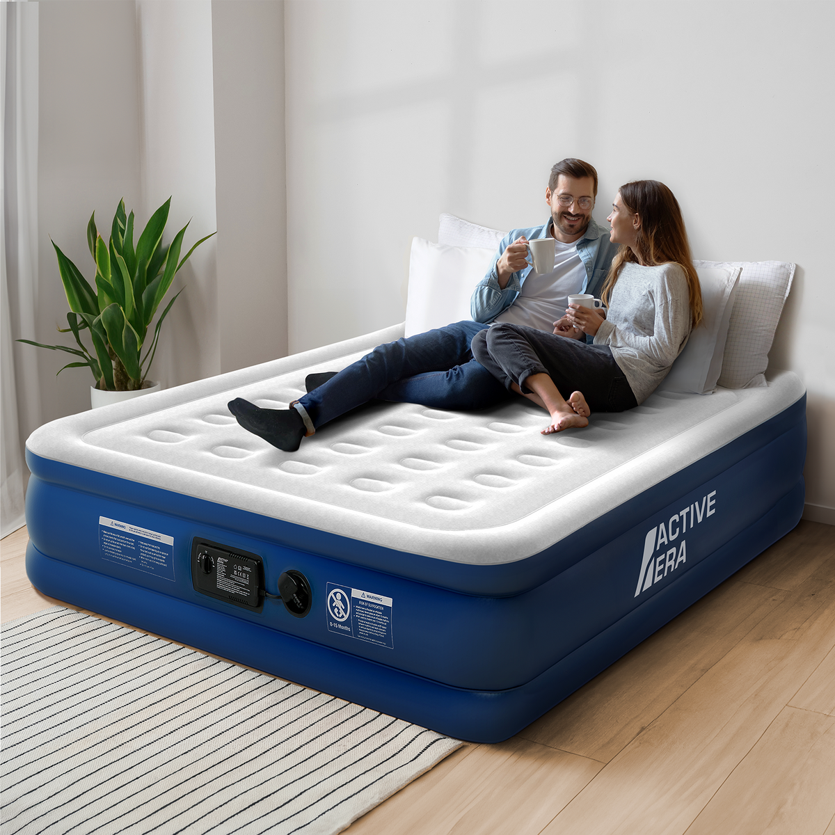 King Size Comfort Lite Air Bed – Grey/Navy