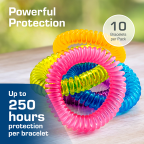 Mosquito Repellent Band - 10 pack - EVA band - Assorted 5 colours