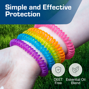 Mosquito Repellent Band - 10 pack - EVA band - Assorted 5 colours