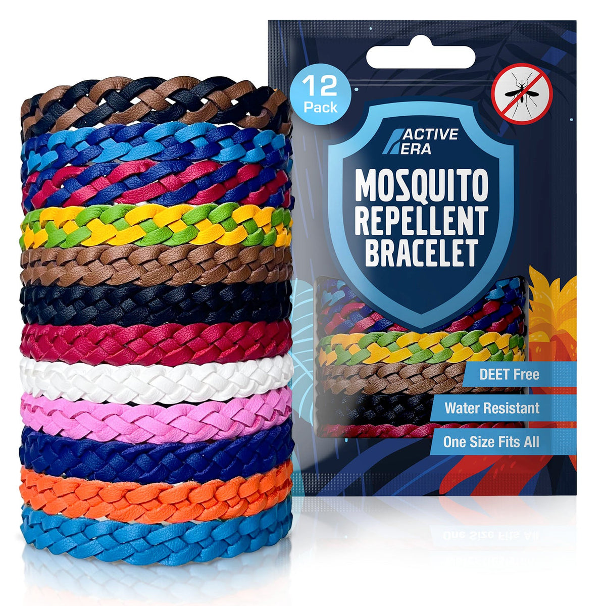 Explorer Mosquito Repellent Bands - 12 Pack with Assorted Colours