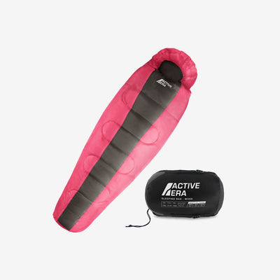 Professional 3-4 Season Mummy Sleeping Bag - Pink - (300 GSM)