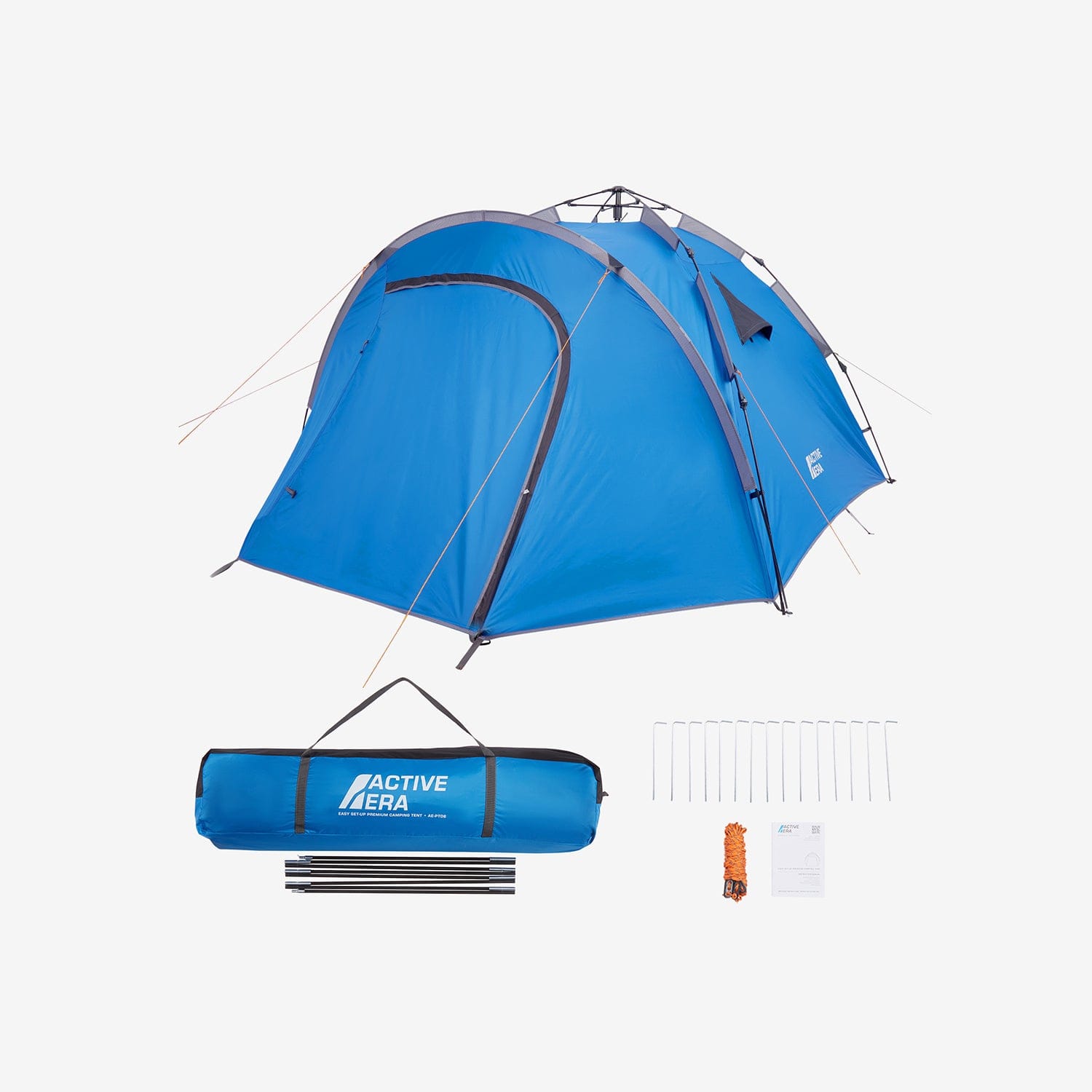 Tente instantanée Familiale Premium Pour 4 Personnes - Tente de camping impermeable et occultante