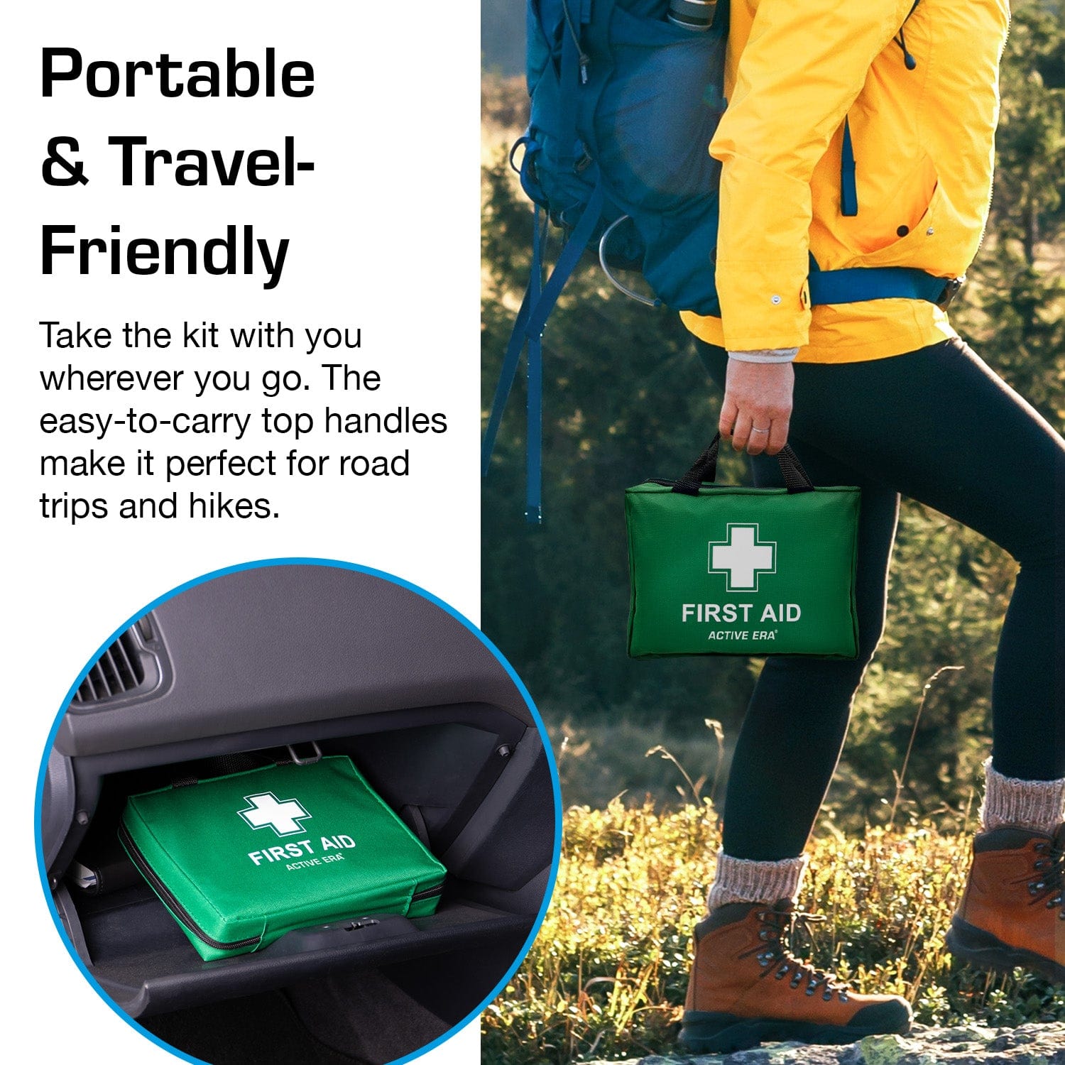 90-teilige Premium-Erste-Hilfe-Set-Tasche – Grün, Kostenlose Lieferung