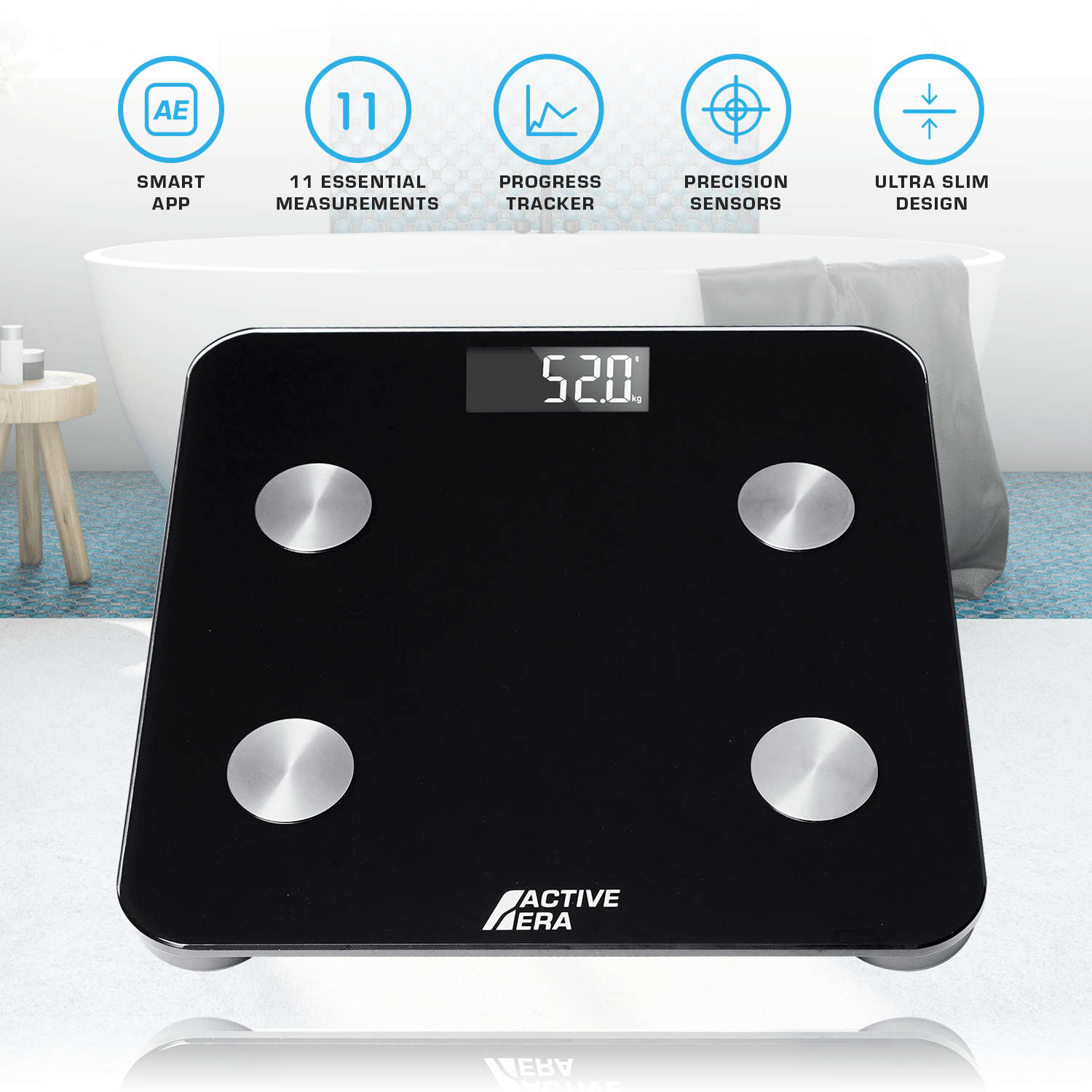 Smart Bathroom Scales - V1 Black