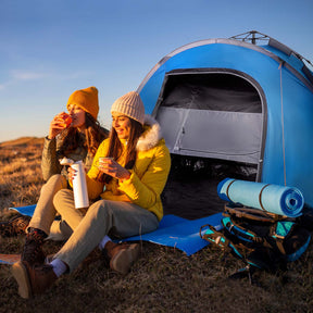 Einfach aufzubauendes Campingzelt für 4 Personen – 100 % wasserdicht und sturmfest