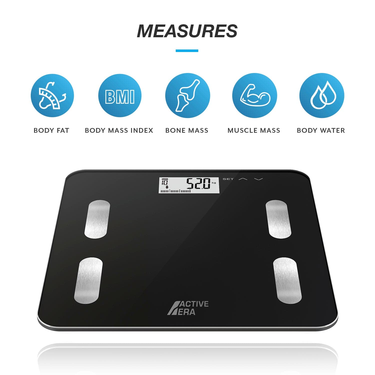 Digital Bathroom Scales - Black