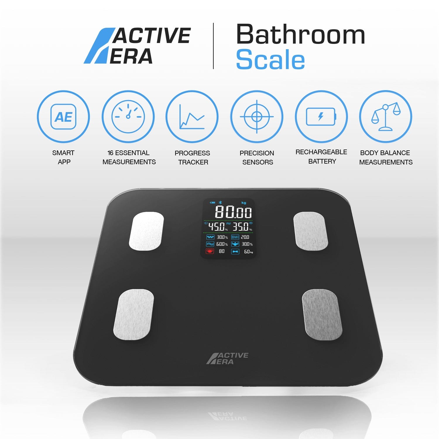 Smart Bathroom Scales - V2 Black