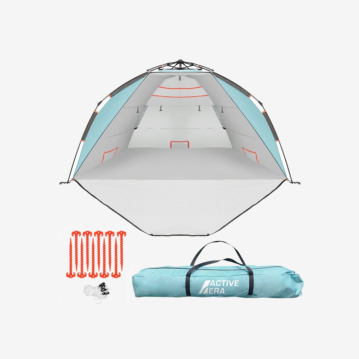 3-4 Person Luxury Beach Tent with UPF 50+ Rated Sun Protection